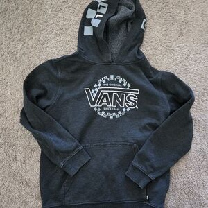 Vans Charcoal Hoodie with White Graphics
